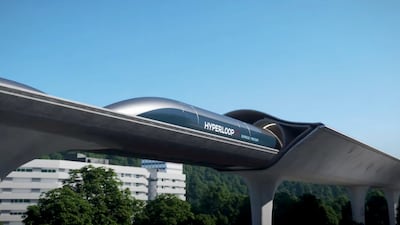 An artist's impression of how the Hyperloop Freight Express will operate. All photos: HyperloopTT