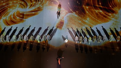 The ceremony, at the tent-shaped Al Bayt stadium, was themed around unity and tolerance. AFP