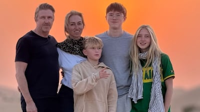 Justin Cooke and his family moved to Abu Dhabi in 2024 and have no plans to leave any time soon. Photo: Justin Cooke