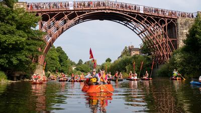The relay makes it's way to Ironbridge. Getty Images