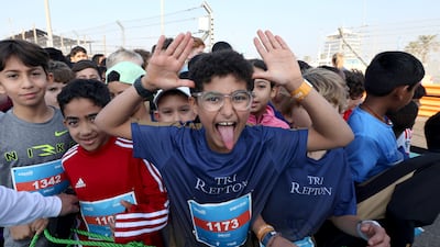 Participants at the start line for RunYas 2026