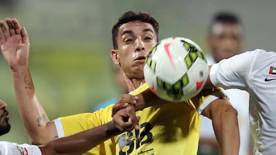 Caio Canedo shown in action during an Arabian Gulf League match last season against Al Jazira. Ashraf Al Amra / Al Ittihad / December 31, 2014