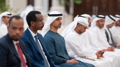 Sheikh Hamdan bin Mohamed, Deputy Chairman of the Presidential Court for Special Affairs, at Al Bateen Palace. Hamad Al Kaabi / UAE Presidential Court