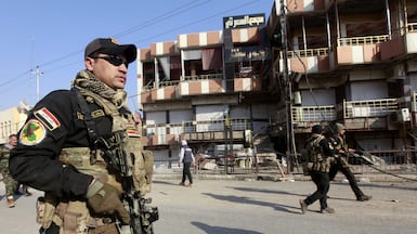 A member of the Iraqi special forces in Al Zuhoor, east Mosul. Forces remain on high alert, even years after ISIS lost its territorial foothold ion Iraq. Reuters
