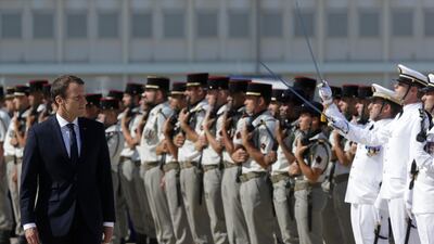 In a country where foreign policy is an intrinsic part of national identity, Emmanuel Macron is on a journey to restore France’s conciliatory role. Claude Paris / AP