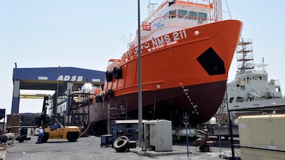 Abu Dhabi Ship Building secured a Dh3.5 billion contract to build new patrol vessels for the UAE navy. Charles Crowell for The National