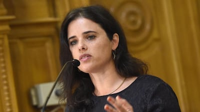 Under the bill, online material would be removed in cases where it poses 'a real risk to the security of a person, the public or the state', according to justice minister Ayelet Shaked. Tamas Kovacs/MTI via AP