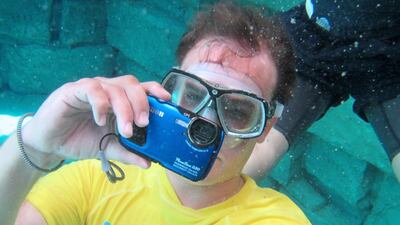 The Canon Powershot D30 is water resistant to a depth of 25 metres. Courtesy Canon Middle East
