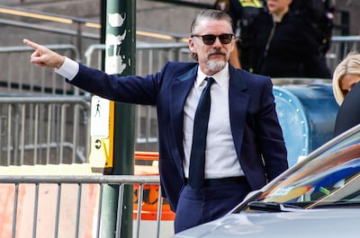 US actor Ethan Hawke arrives at Madison Square Garden. AFP