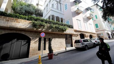 A house identified by court documents as belonging to Carlos Ghosn, the ousted Nissan boss who was detained in Tokyo on charges of financial misconduct, in a wealthy neighbourhood in the Lebanese capital Beirut. AFP