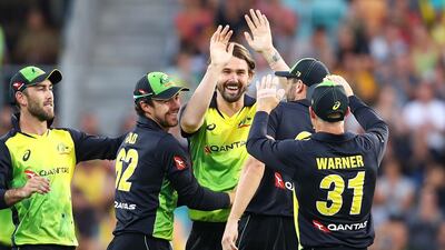 Australia paceman Kane Richardson took three wickets against England on Saturday. Mark Kolbe / Getty Images