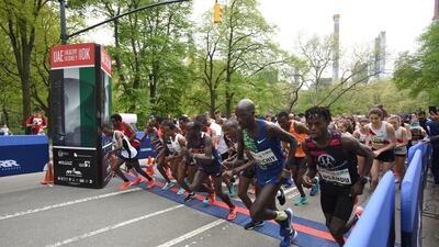 Participants of the 2019 UAE Healthy Kidney 10K Run are seen at Central Park.