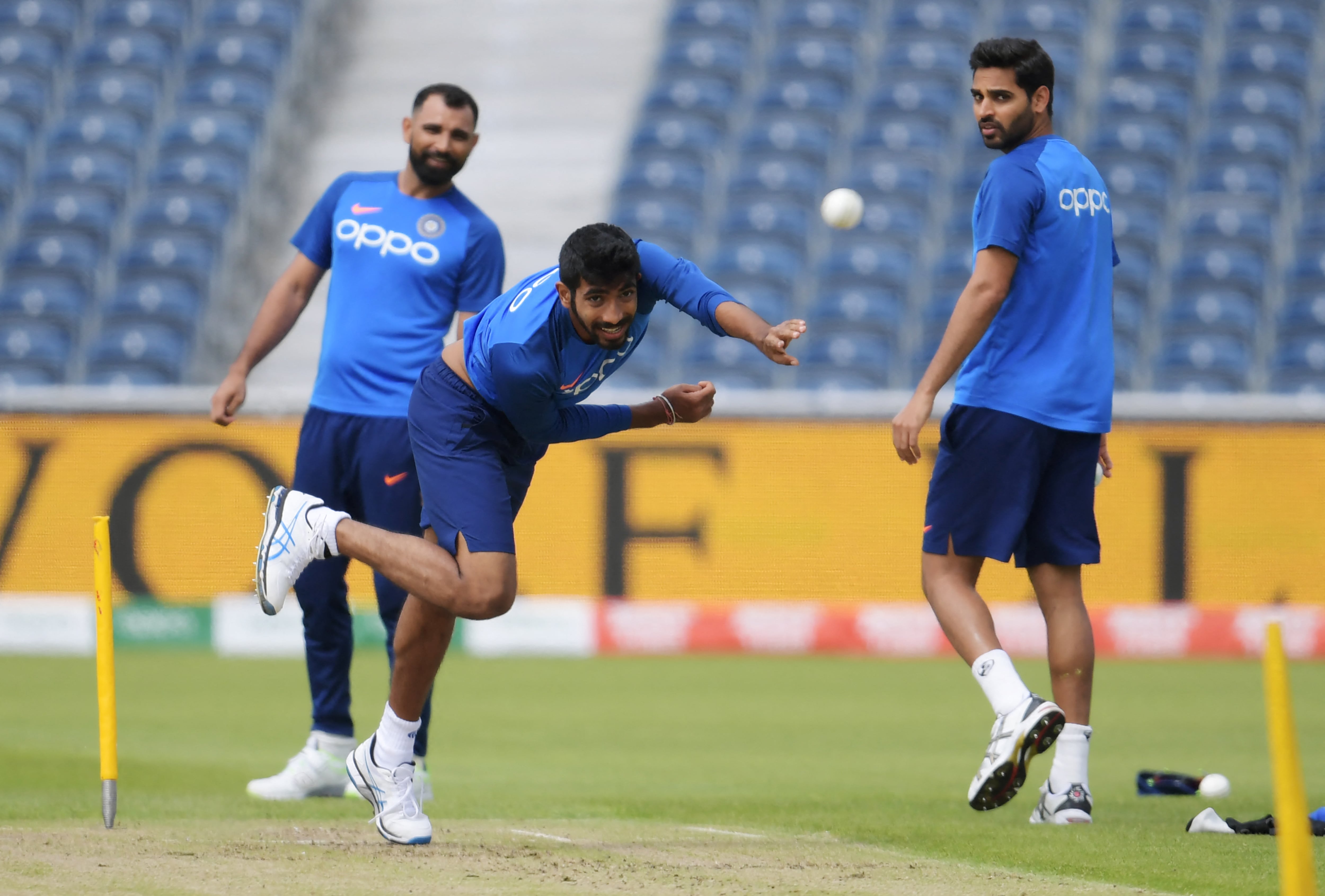 Bhuvneshwar Kumar, right, and Mohammad Shami, left, could both be back in the Indian team after being sidelined for years. AFP