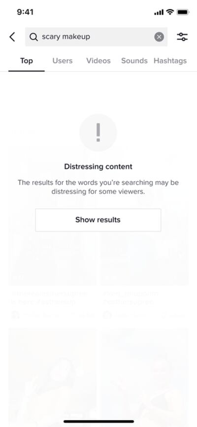 Stronger warning labels on some content have also been put in place. Photo: TikTok