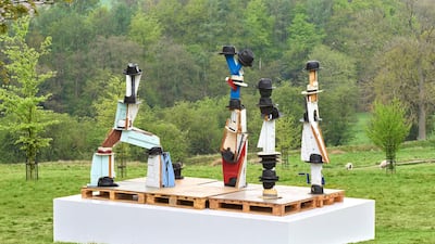 Damien Hirst's 'The Hat Makes the Man'. Courtesy Prudence Cuming Associates