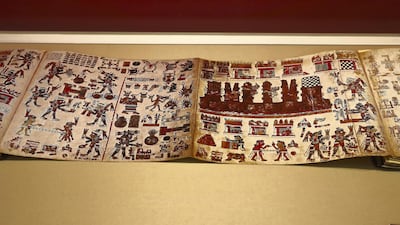 Codex Vindobonensis Mexicanus, a facsimile of the original, deer parchment and natural pigments. Pawan Singh / The National