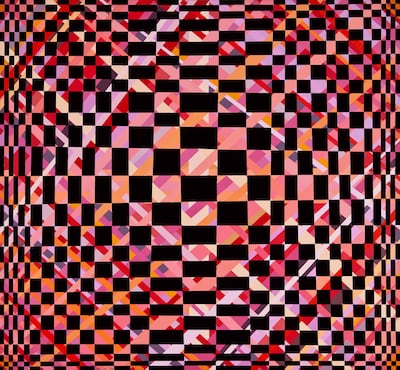 Ayyam Gallery presents the works of Mouteea Murad at Thresholds 2.0 including Trial No 132 Trance at Sunset (a detail, pictured). Ayyam Gallery