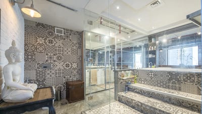 The spa-like bathroom