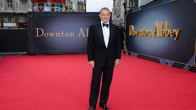 Hugh Bonneville arrives for the 'Downton Abbey' film world premiere in London on September 9, 2019. Getty Images