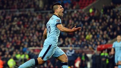 Sergio Aguero has welcomed the arrival of striker Wilfried Bony as Manchester City compete for multiple trophies. Nigel Roddis/EPA