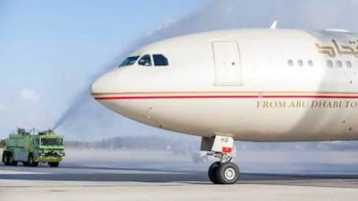Etihad Airways' new daily service to Washington's Dulles Airport will offer 3,300 seats per week between the American and UAE capitals. J David Buerk / Etihad