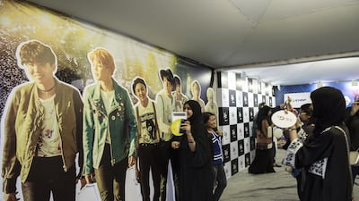 Photo booth at KCON festival. Vidhyaa for The National