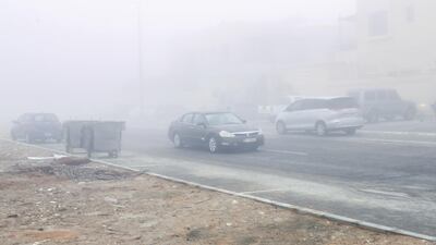 Wind is expected to pick up tomorrow, with temperatures dropping and fog returning over the rest of the working week. Victor Besa / The National