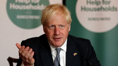 Departing British Prime Minister Boris Johnson. AFP