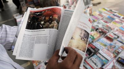In 2011India ordered The Economist to cover up a map of disputed borders in Kashmir. A new bill may see those distributing ‘false’ maps face fines and jail. Manan Vatsyayana / AFP Photo
