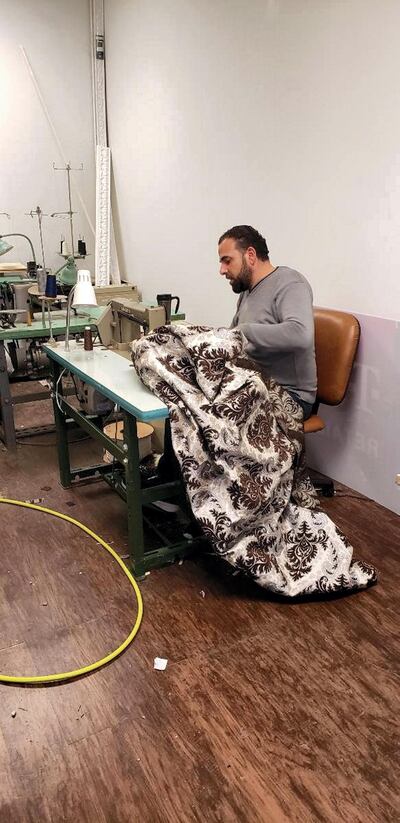 Hayal al-Bardan from Deraa, Syria moved to the Detroit area in 2016. Today, he runs his own carpentry business. Courtesy Stephen Starr