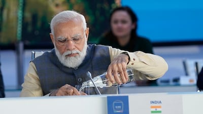 India Prime Minister Narendra Modi at the G20 leaders summit in Rome, last year. AP