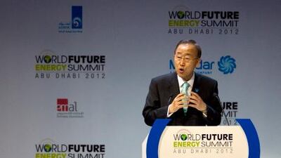 United Nations secretary general Ban Ki-Moon told the World Future Energy Summit that one in five people in the world today still lack access to modern electricity.