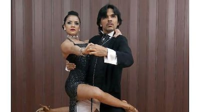 Eider Rua, the Colombian founder of BNF, right, strikes a tango pose with Luisa Suaza.