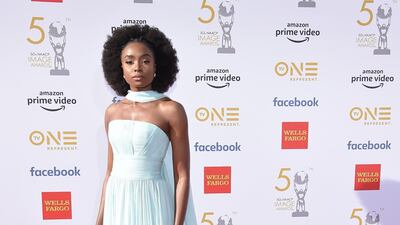 Kiki Layne in Georges Chakra. Photo: AFP