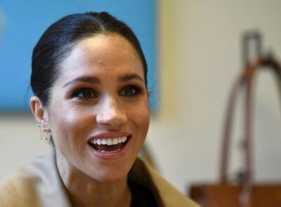 The Duchess of Sussex visits the Smart Works career centre in West London. AP Photo