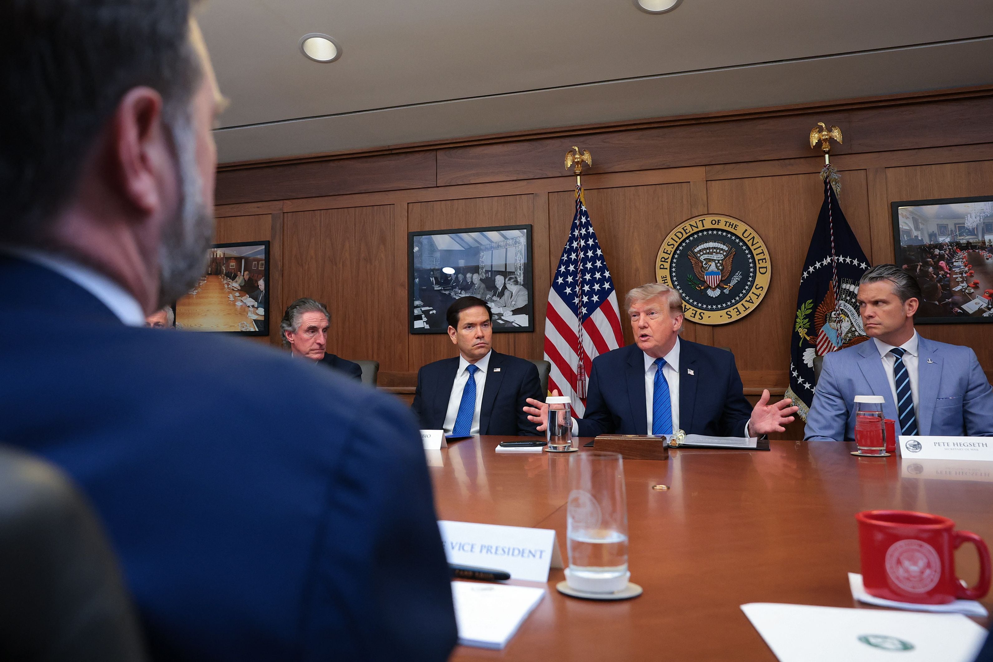 Image linked from the original feed: Iran war latest: Trump backs away from Iran attack and says 'perimeters of deal' agreed