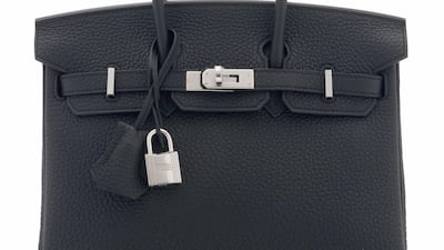 A black Togo leather Birkin 25 with palladium hardware. Estimate: £6,000-8,000. Courtesy Christie's