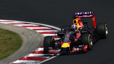 The tight, 14-turn Hungaroring circuit should help Daniel Ricciardo, above, and his Red Bull Racing teammate Daniil Kvyat keep up with Mercedes and Ferrari. Clive Mason / Getty Images