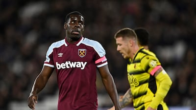 Kurt Zouma during West Ham's match against Watford. Reuters