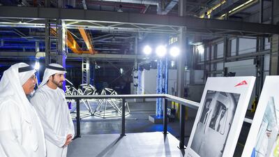 Sheikh Hamdan bin Mohammed is shown Dubai's transport authority is moving into the future.