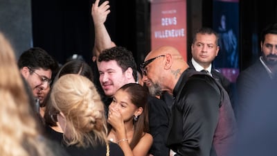 Bautista interacts with fans at the event