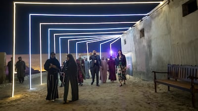 Visitors on opening night