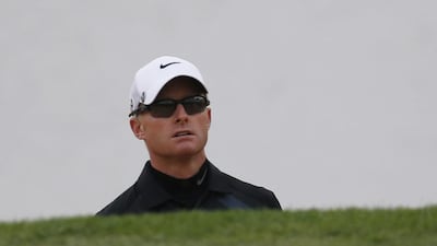 There was no place for Simon Dyson to hide after a television viewer called in a violation of the rules book when Dyson tamped down a spike mark in his putting line during play in the BMW Masters at Shanghai. Eugene Hoshiko / AP Photo