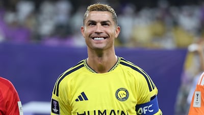 Al Nassr's Cristiano Ronaldo. Chris Whiteoak / The National