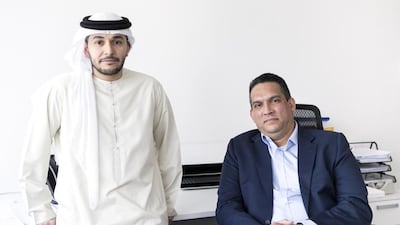 Mohammed Al Dah and Matthew Esther, the UAE partners of Webb Yates & Esther, set up the Dubai structural-engineering firm last year . Reem Mohammed / The National