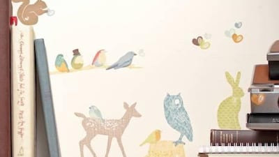 Forest Critters wall stickers. Courtesy of Love Mae