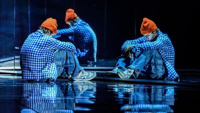 Justin Bieber performs during the American Music Awards at the Microsoft Theatre on November 22, 2020 in Los Angeles. AP