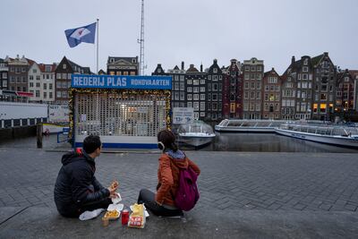 As the fast-spreading coronavirus variant Omicron spread through Western Europe, the Netherlands went back into lockdown. AP