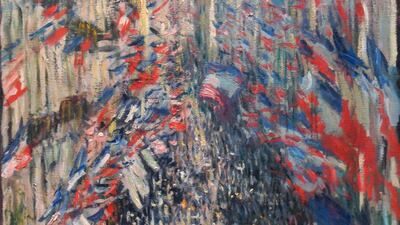 'Rue Montorgueil, Paris' (1878), oil on canvas by Claude Monet. Victor Besa / The National