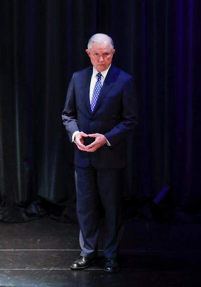US Attorney General Jeff Sessions has been cast asunder, but not yet fired, by Donald Trump. Reuters